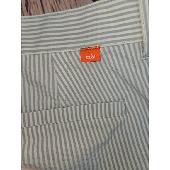 Nike Mens Dri-Fit Striped Pants 38X30 Gray & White - Picture 6 of 9